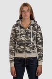 SWEATSHIRT FULL ZIP AUTHENTIC 360 "SNOW WASHED" WOMAN