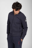 FELPA FULL ZIP CON COLLO AUTHENTIC 360 UOMO